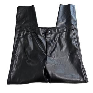 NWT Zara Faux Leather Pants size large